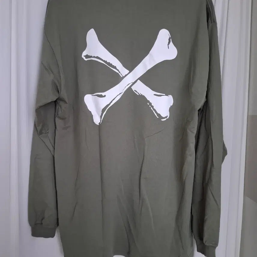 [BUNJANG] WTAPS Crossbone Long Sleeve Olive Size 3 / 더블탭스 크로스본 롱슬리브