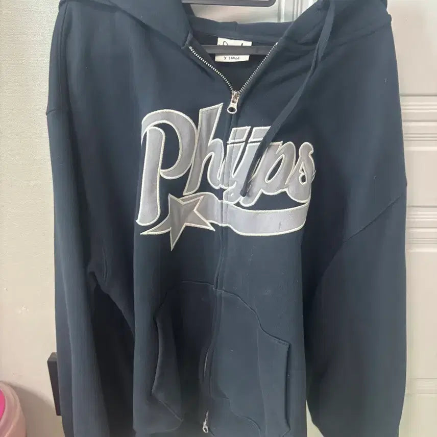[BUNJANG] Physical Department Star Tail Hood Zip-up Navy XL / 피지컬디파트먼트 스타테일 후드집업 네이비 XL