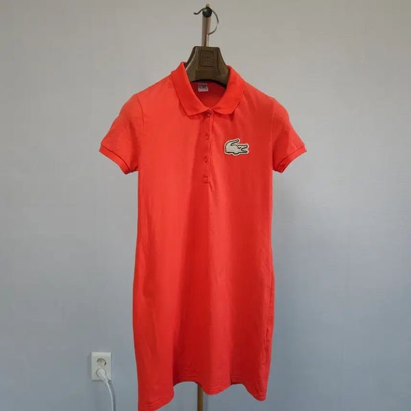[BUNJANG] Lacoste Live Women's Beaded Logo Dress / S ) 라코스테 라이브 여성 비즈 로고 원피스