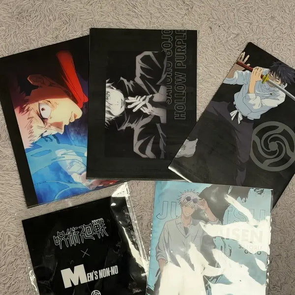 [BUNJANG] Jujutsu Kaisen Non-no Men's Magazine Special Offer 4-Piece Bundle Set (Sealed) / 미개봉,4종일괄) 주술회전 논노맨즈 잡지 특전 및 고죠 L자파일
