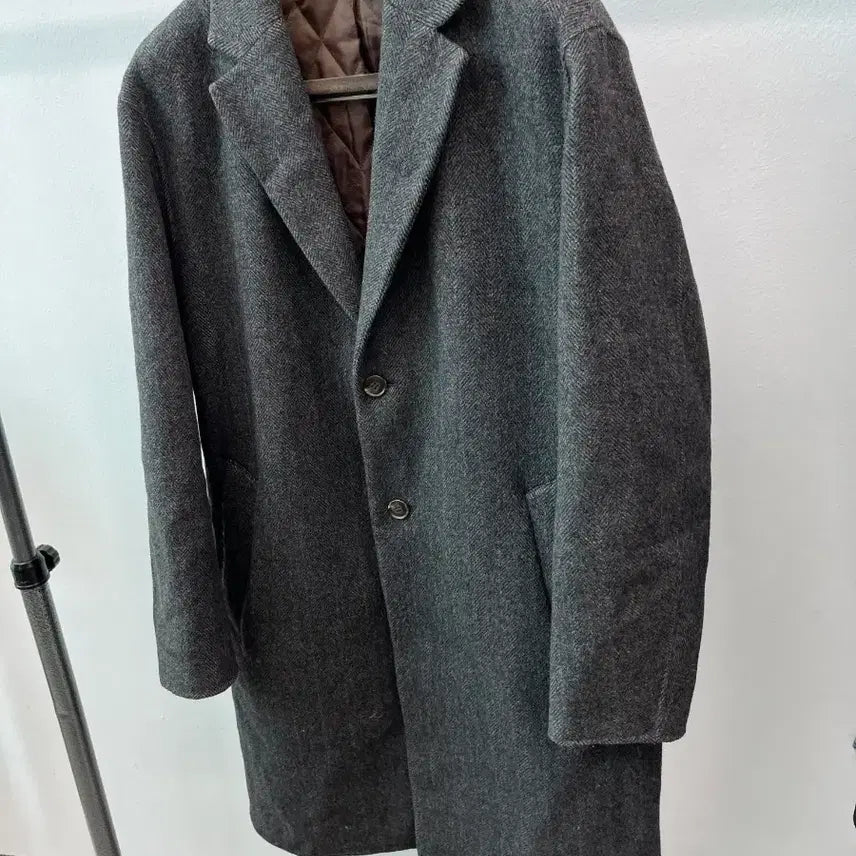 [BUNJANG] Beanpole Herringbone Wool Coat / 105) 빈폴 헤링본 울코트