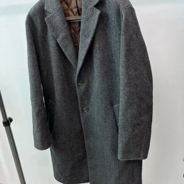 [BUNJANG] Beanpole Herringbone Wool Coat / 105) 빈폴 헤링본 울코트