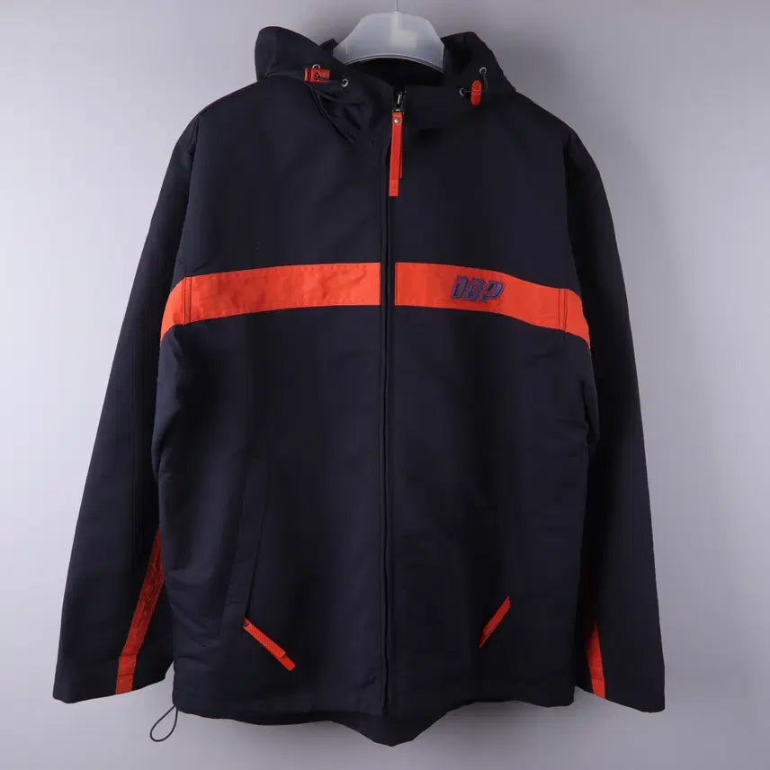 [BUNJANG] DDP Hooded Zip-Up Jacket Navy Orange XL / DDP 후드 집업 자켓 네이비 오렌지 (XL)