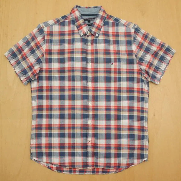 [BUNJANG] Tommy Hilfiger Short Sleeve Shirt Size 100 (T-1632) / 타미힐피거 반팔 셔츠 100 남방 T-1632