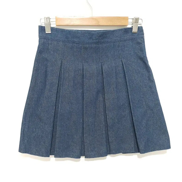 [BUNJANG] Denim Pleated Skirt / 데님 플리츠 스커트 M_S2413