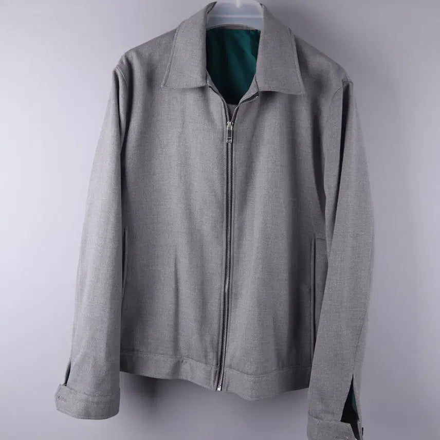 [BUNJANG] Zara Minimal Bomber Jacket (XL) / 자라 봄버 미니멀 자켓 블루종 그레이 (XL)