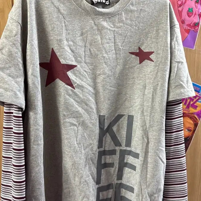 [BUNJANG] Nesquitic New Layered T-shirt / 네스키틱 새상품 레이어드티셔츠