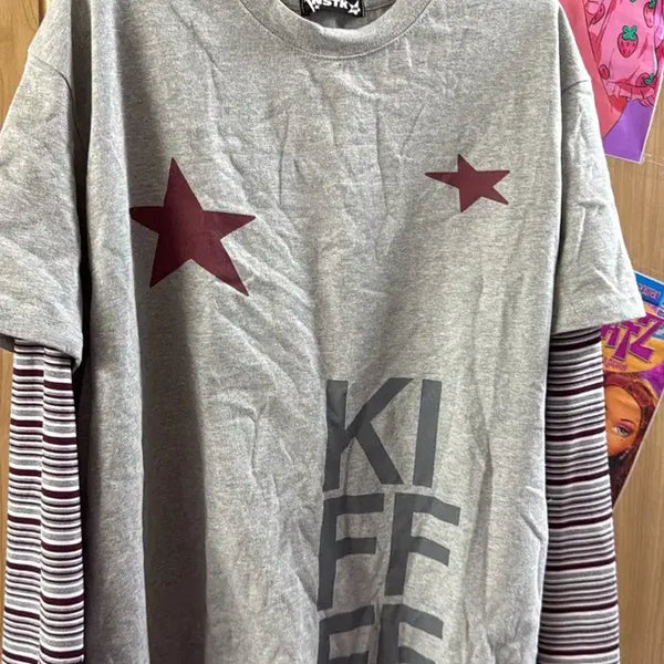[BUNJANG] Nesquitic New Layered T-shirt / 네스키틱 새상품 레이어드티셔츠