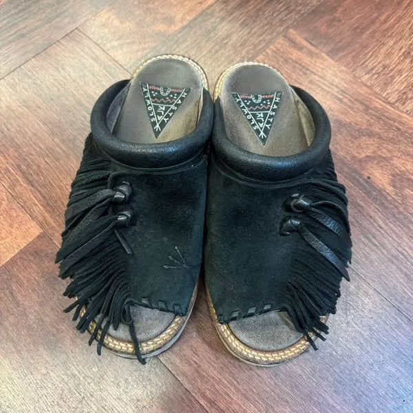 [BUNJANG] Kapital Pueblo Sandals Size 3 Black / 캐피탈 푸에블로 3사이즈 블랙 4사이즈랑 교환 원해요