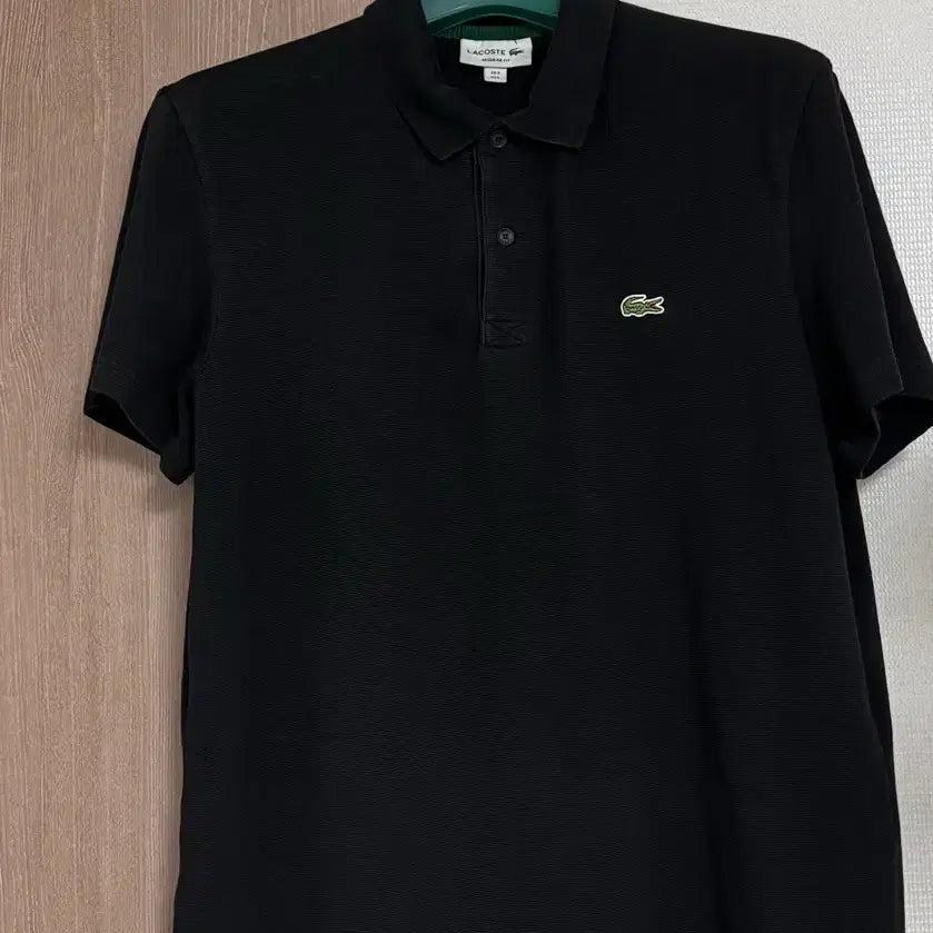 [BUNJANG] Lacoste Black Short Sleeve Polo T-Shirt L / 라코스테 반팔 카라티 블랙 L