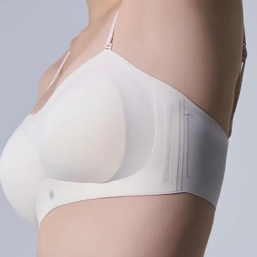 [BUNJANG] The Zam Easy Fit Off-Shoulder Bra S (Cloudy Cream) / 더잠 이지핏 오프숄더 브라 S (클라우디크림)