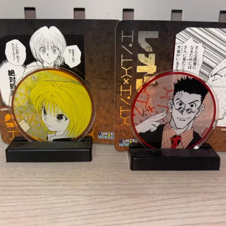 [BUNJANG] Hunter x Hunter Kurapika & Leorio Diorama Acrylic Set / 헌터헌터 크라피카 리오레오 명장면 디오라마 아크릴 일괄 판매