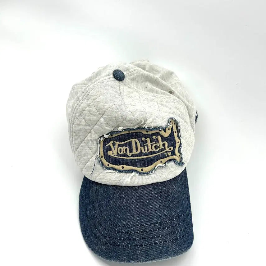[BUNJANG] Von Dutch Denim Patch Baseball Cap / [Von Dutch] 본더치 데님 배색 패치 볼캡