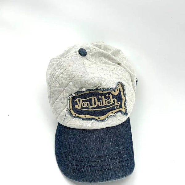 [BUNJANG] Von Dutch Denim Patch Baseball Cap / [Von Dutch] 본더치 데님 배색 패치 볼캡