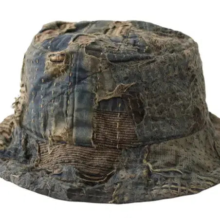 [BUNJANG] Kapital BORO Bucket Hat Indigo New Arrival / 캐피탈 보로 버킷햇 인디고 새상품