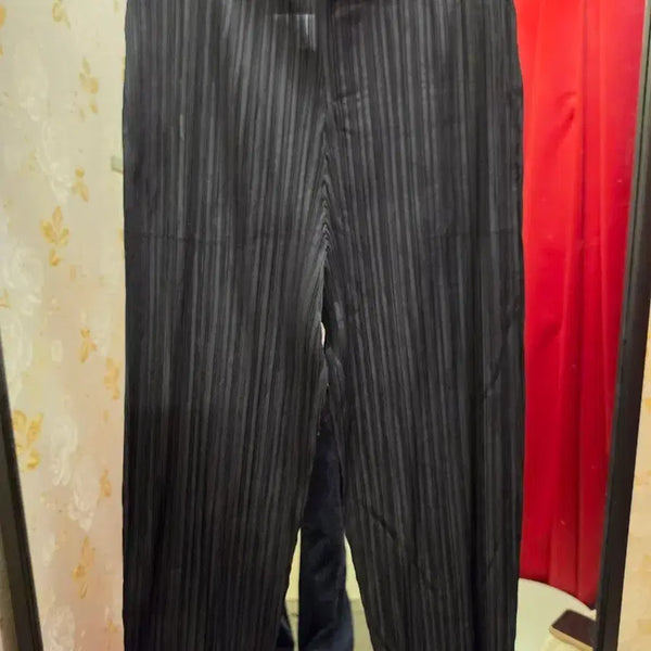 [BUNJANG] Pleats Me Pleated Pants Black / 7/69 플리츠미 플리츠 팬츠 검정 55~77