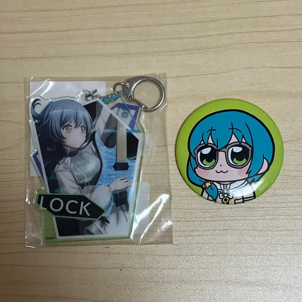 [BUNJANG] Bang Dream Rausch und Craziness Rokka (Roc) Keychain & Can Badge Bundle Set / [일괄]뱅드림 라스 롯카(록) 키링, 캔뱃지