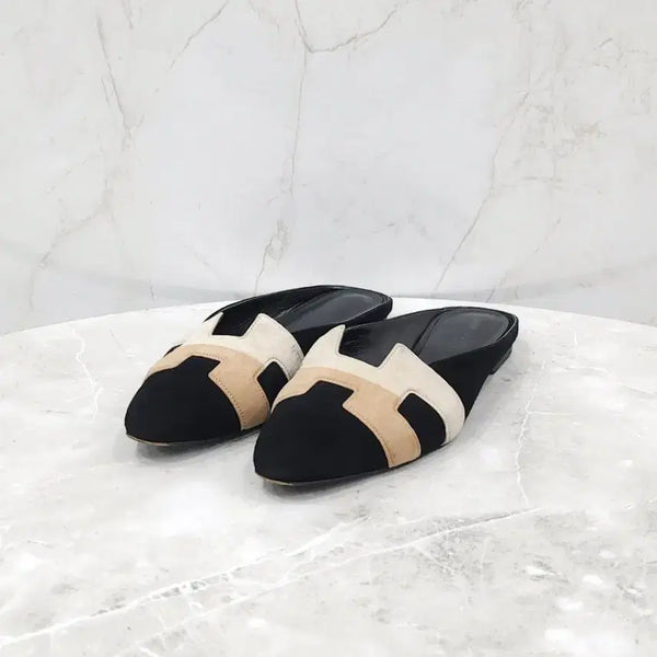 [BUNJANG] Hermes Two-tone Roxanne Mules Size 38 / 38 / 에르메스 투톤 록산느 뮬