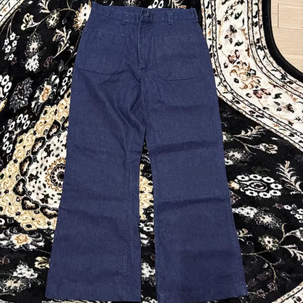 [BUNJANG] US Navy Flare Denim Pants / us navy 플레어 데님팬츠