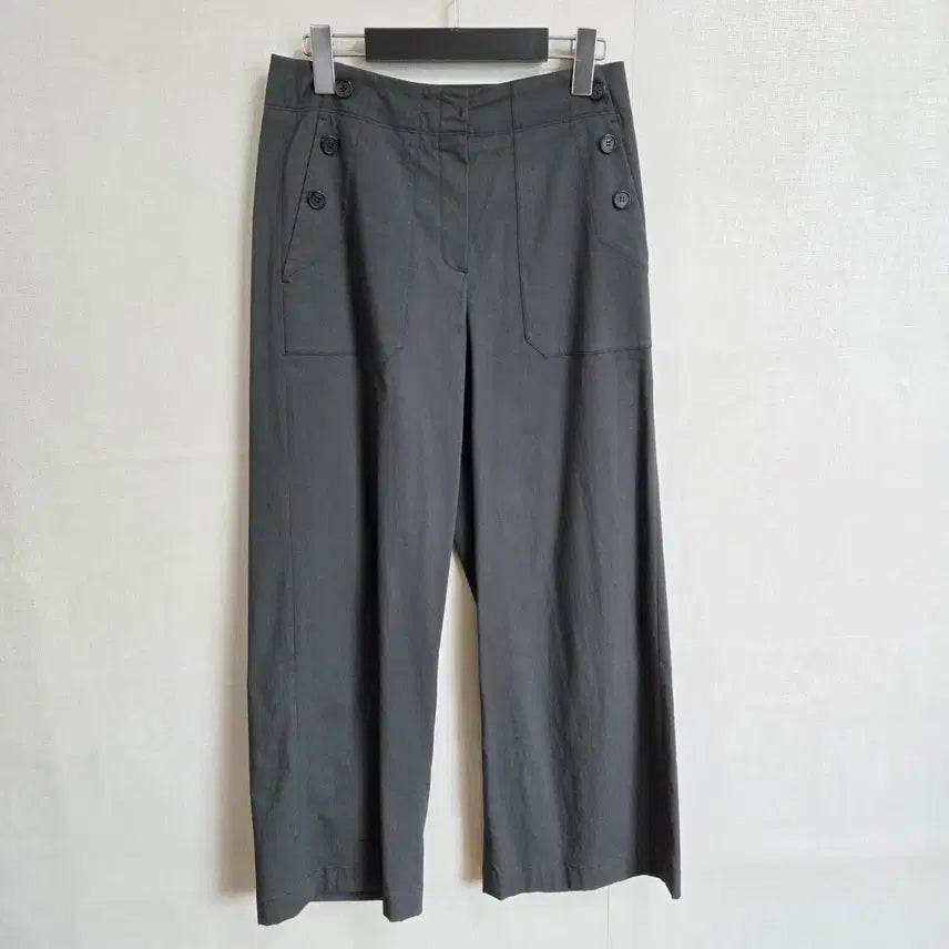 [BUNJANG] Bernice Women's Wide Leg Pants Deep Green S / Bernice 여성 통바지 오버핏 팬츠 딥그린 S JJ3399