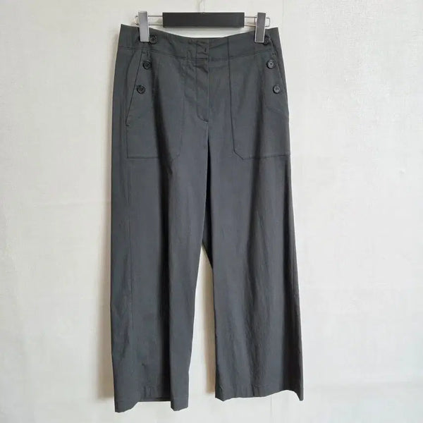 [BUNJANG] Bernice Women's Wide Leg Pants Deep Green S / Bernice 여성 통바지 오버핏 팬츠 딥그린 S JJ3399