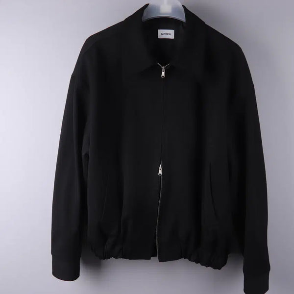 [BUNJANG] MOYEN Two-Way Minimal Blouson Jacket Black / MOYEN 투웨이 미니멀 블루종 자켓 블랙 (F)