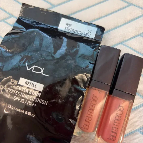 [BUNJANG] Laura Mercier Lip Glaze & VDL Cushion Refill Bundle / 로라메르시에 글라셰/VDL쿠션 리필 일괄판매