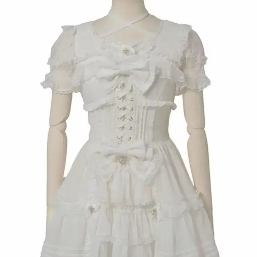 [BUNJANG] Lizlisa Front Tiered Chiffon Dress / 리즈리사 프론트 티어드 쉬폰 원피스