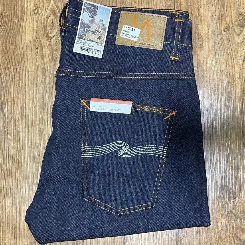 [BUNJANG] Nudie Jeans Grim Tim Embossed Slim Straight Denim Jeans 32x30 / 누디진 그림팀 엠보 32x30 새상품