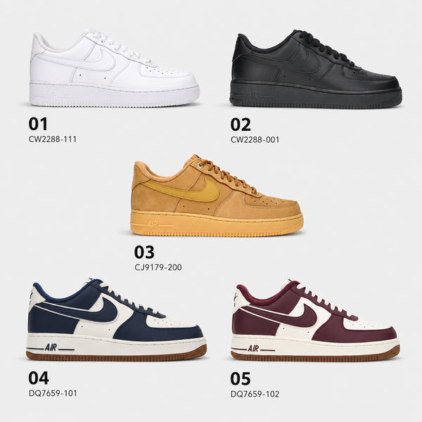 [BUNJANG] Nike Air Force 1 '07 Low Unisex Sneakers / 나이키 에어포스 1 07 로우 남녀공용 5컬러