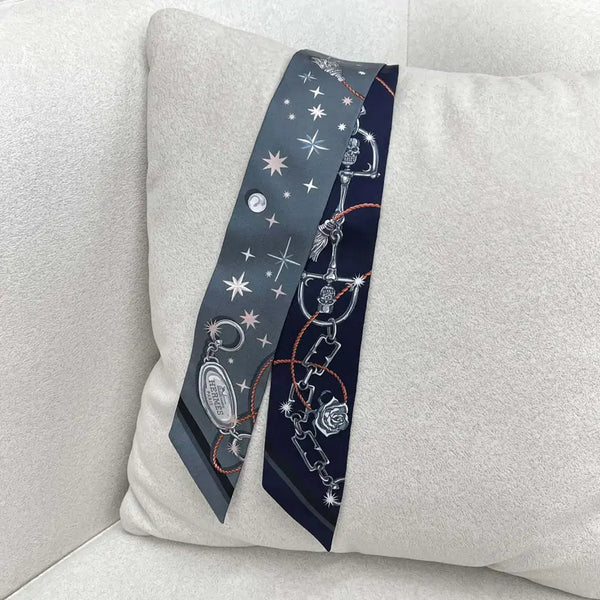 [BUNJANG] Hermes Twilly C'est la Fete Charcoal/Navy H062743S / 새상품] 에르메스 트윌리 C'est la Fete 챠콜/네이비 H062743S