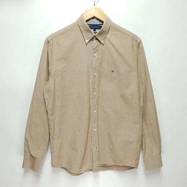 [BUNJANG] Tommy Hilfiger Men's Blue Striped Button-Down Shirt Size S / 타미힐피거 남방 셔츠 S
