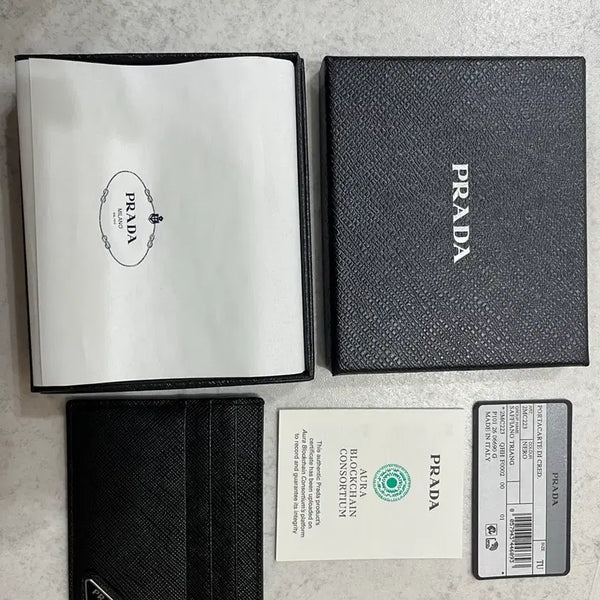 [BUNJANG] Prada Saffiano Card Holder / 프라다 사피아노 카드지갑