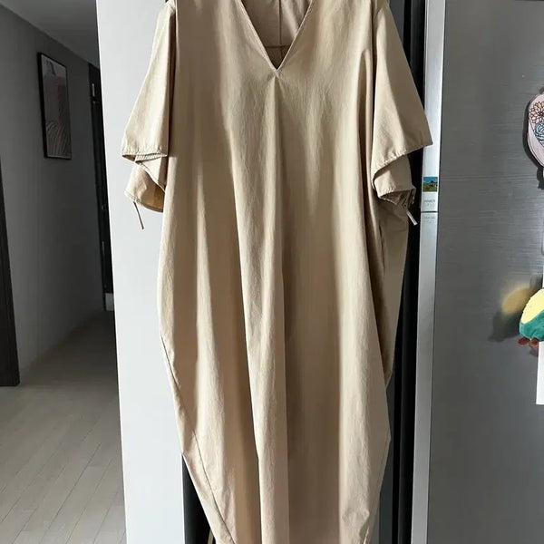 [BUNJANG] Femment Beige Long Dress / Femment 베이지 원피스