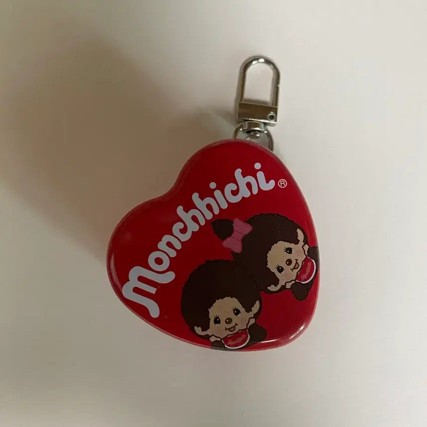 [BUNJANG] Monchhichi Heart Tin Case Pouch / 몬치치 틴케이스