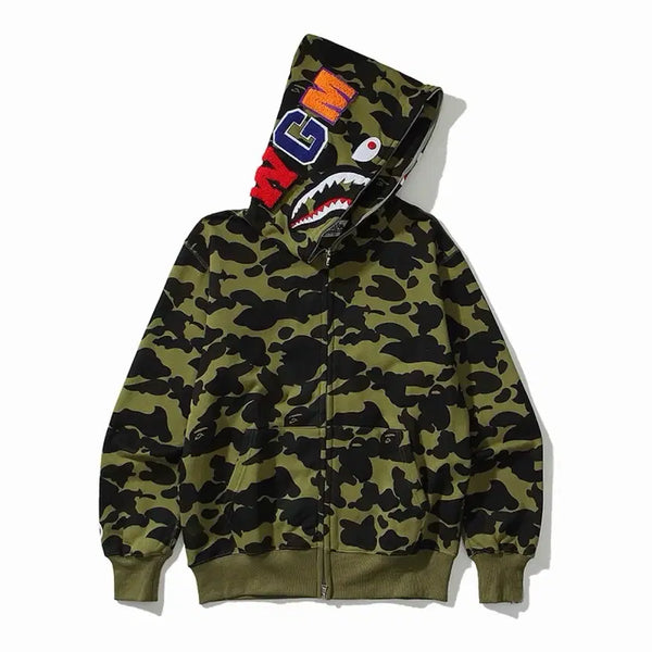 [BUNJANG] Bape Camo Hooded Zip-Up (2+1 Event) / (2+1)베이프 카모 후드집업 새 상품