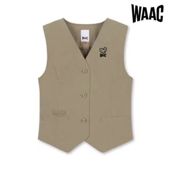 [BUNJANG] WAAC Women's Vest Beige Size 1 / WAAC 여성 조끼새제품