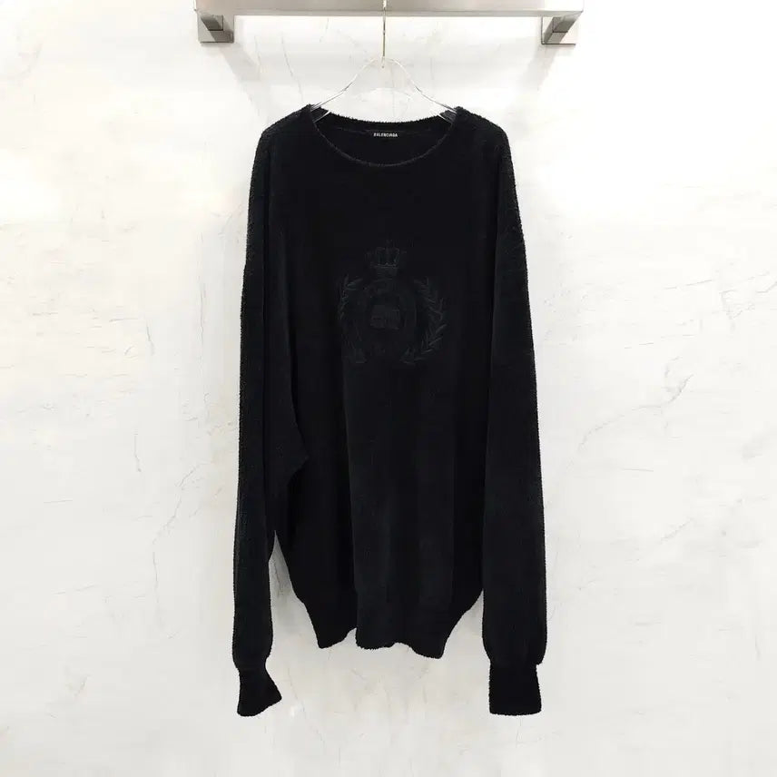 [BUNJANG] Balenciaga Laurel Embroidery Corduroy Sweater L / L / 발렌시아가 월계수 자수 스웨터