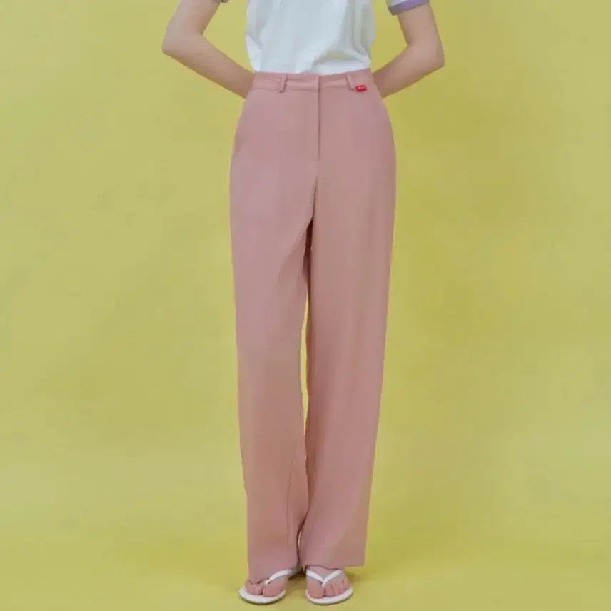 [BUNJANG] Heartclub Back Heart Point Slacks Pink / 새상품) 하트클럽 백하트포인트 슬랙스