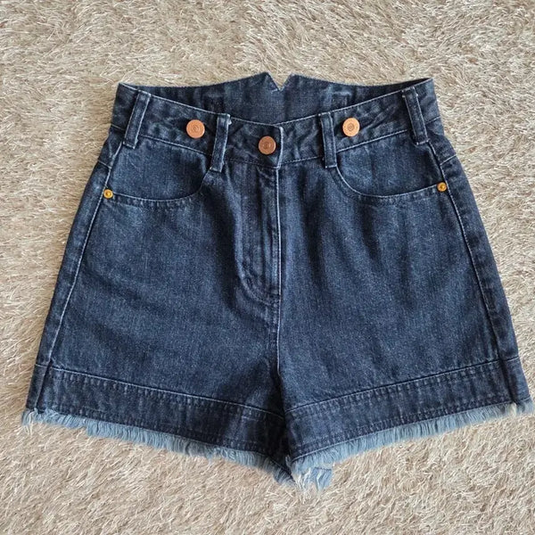 [BUNJANG] Lucky Chouette Denim Short Pants / 럭키슈에뜨 데님 숏팬츠