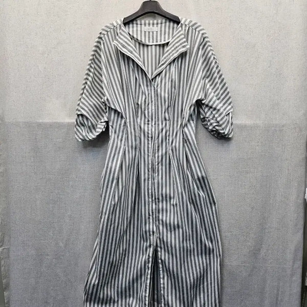 [BUNJANG] Time Stripe Shirt Dress / Time 스트라이프 셔츠 원피스(446