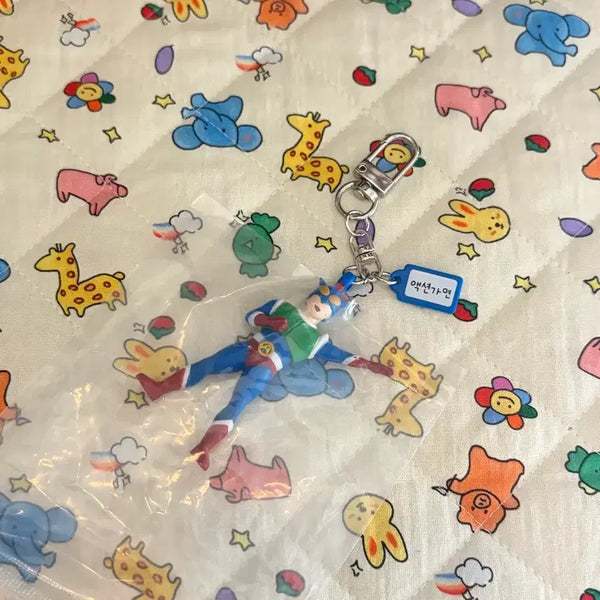 [BUNJANG] Crayon Shin-chan Action Masked Teacher Keychain / 짱구 랜덤 키링(액션가면)