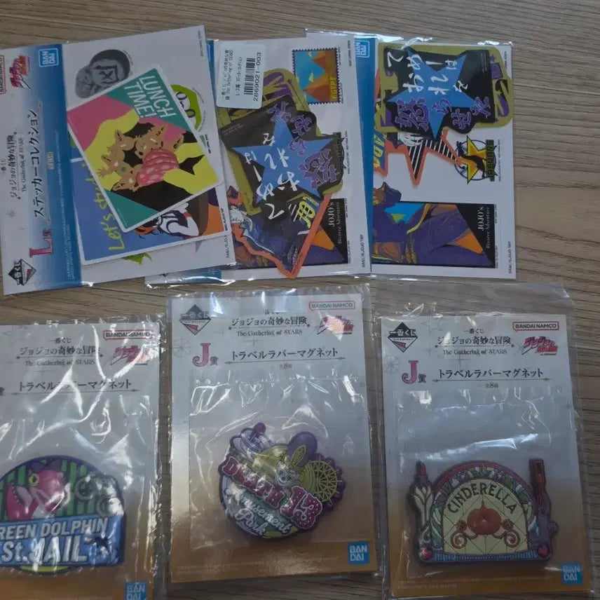 [BUNJANG] JoJo's Bizarre Adventure Ichiban Kuji Stickers & Magnets Bundle Set / 죠죠의 기묘한 모험 제일복권 하위상 스티커 & 마그넷 일괄 판매