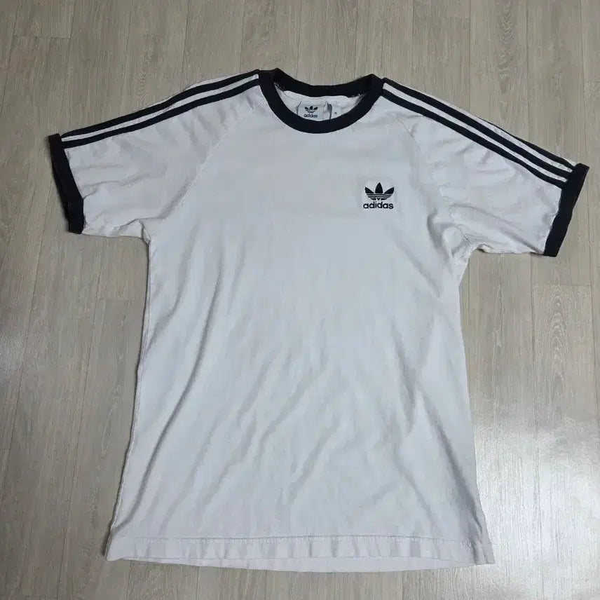 [BUNJANG] Adidas Ringer Tee Three Stripes Short Sleeve T-Shirt White / 아디다스 링거티 삼선 반팔 티셔츠 화이트