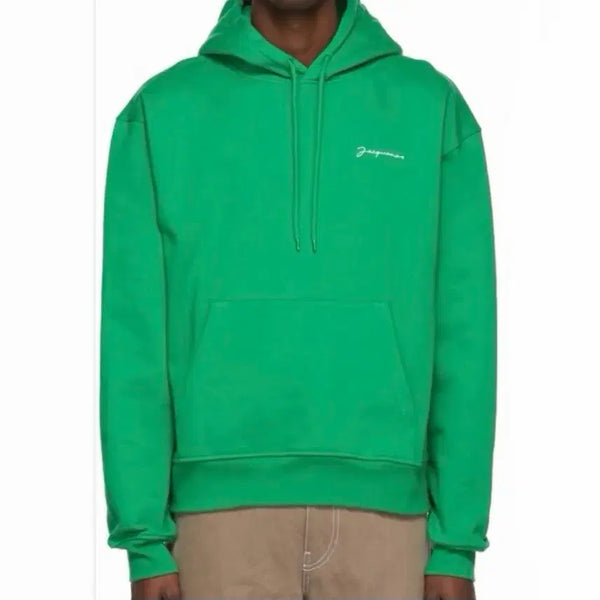 [BUNJANG] Jacquemus Logo Hoodie Green / 자크뮈스 로고 후드 (그린)