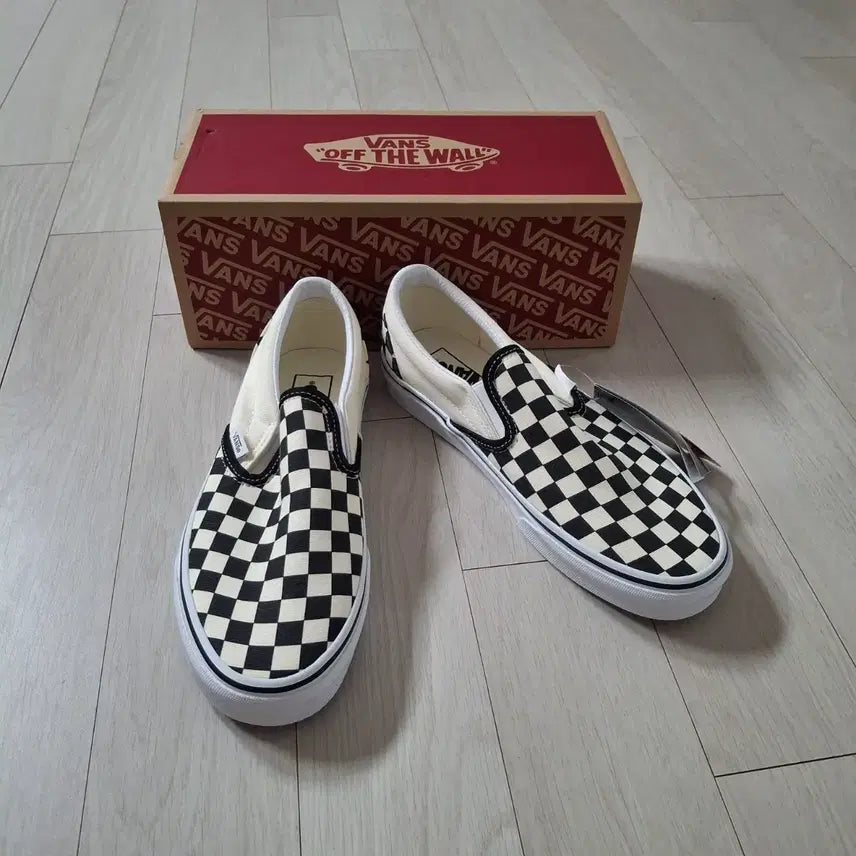 [BUNJANG] Vans Checkerboard Slip-On Shoes / 반스 체커보드 슬립온 265, 250 (새상품)
