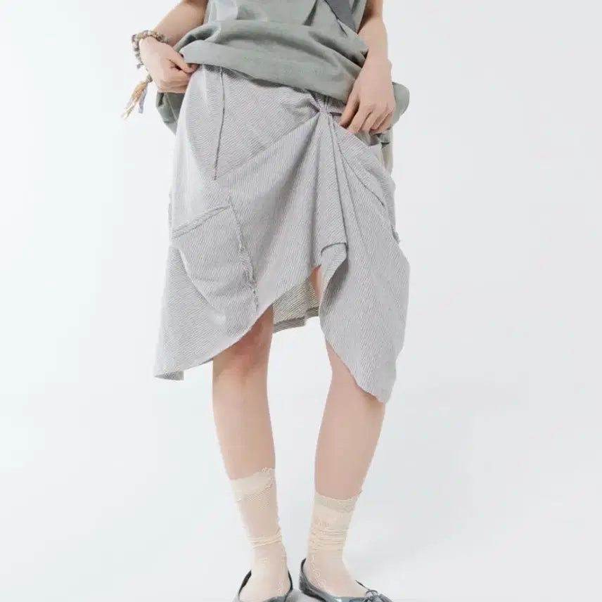 [BUNJANG] Colocynth Stripe Kite Skirt / 콜로신스 kite skirt stripe