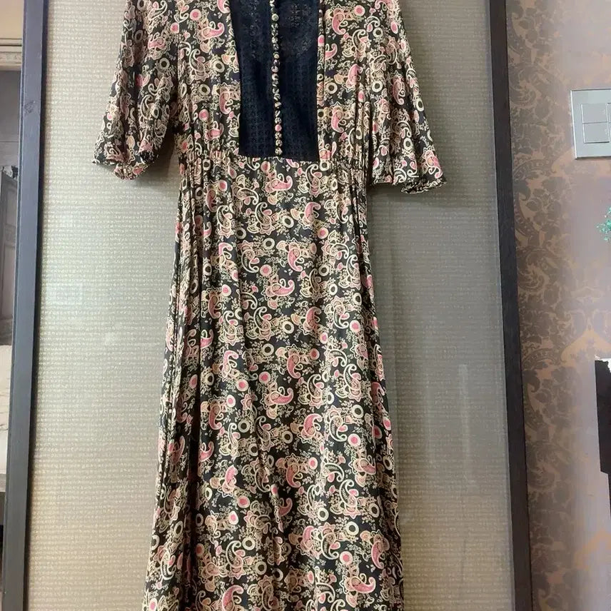 [BUNJANG] Sandro Paisley Long Dress / 산드로 페이즐리 원피스 36