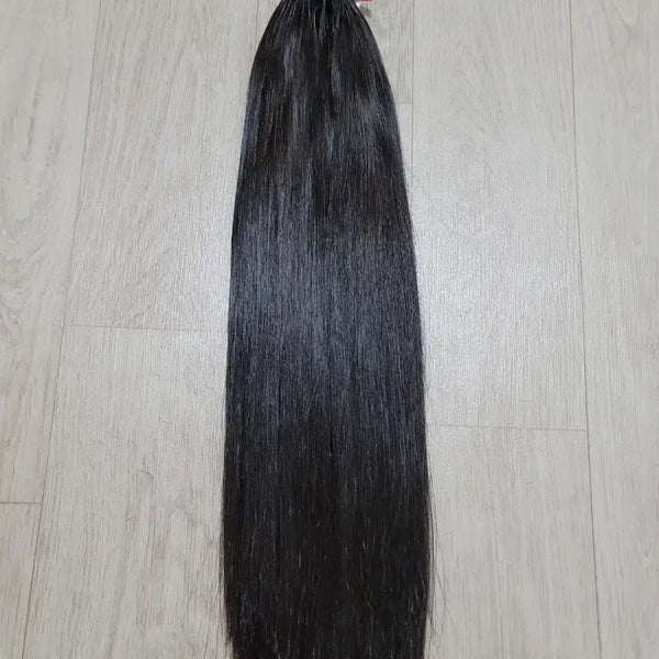 [BUNJANG] 15-inch Natural Hair Tape-In Extensions (208 Strands) / 붙임머리 천연모 15인치 208가닥