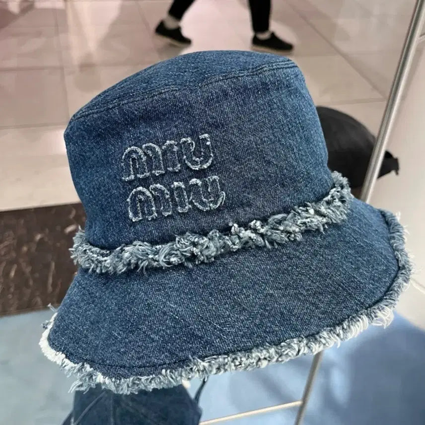 [BUNJANG] Miu Miu Denim Bucket Hat M / 미우미우 데님 버킷햇 m 모자